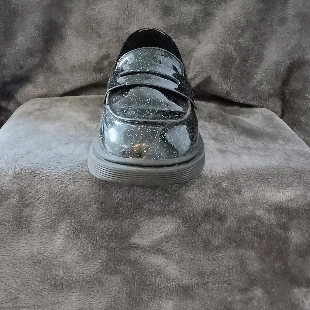 Art Class Celia Glitter Slip-On‎ Loafers Black Onyx - Girls Size 3